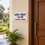 State Minister White Marble Office Nameplate 1