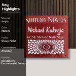 Suman Niwas Acrylic House Nameplate 3