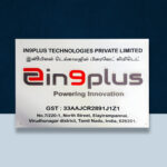 White Acrylic GST Nameplate for Corporates 1