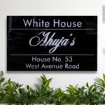 White House Black Acrylic LED Nameplate 1