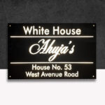 White House Black Acrylic LED Nameplate 2
